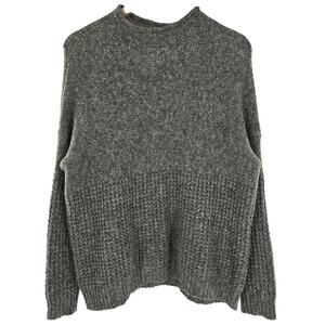 American Eagle Women Oversized Fisherman 
Roll Neck Multi Knit Sweater XL